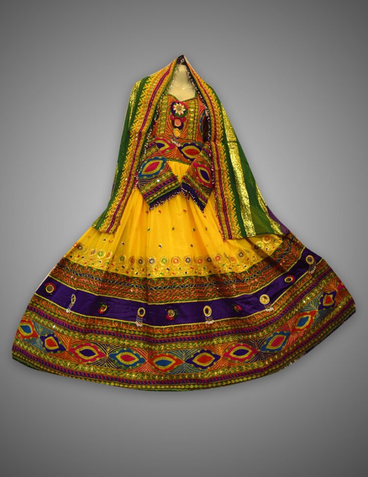 Traditional Kuchi Multi Frock Dress
