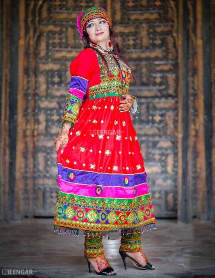 Red Afghani Frock