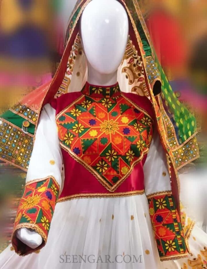 Summer White Afghan Dress