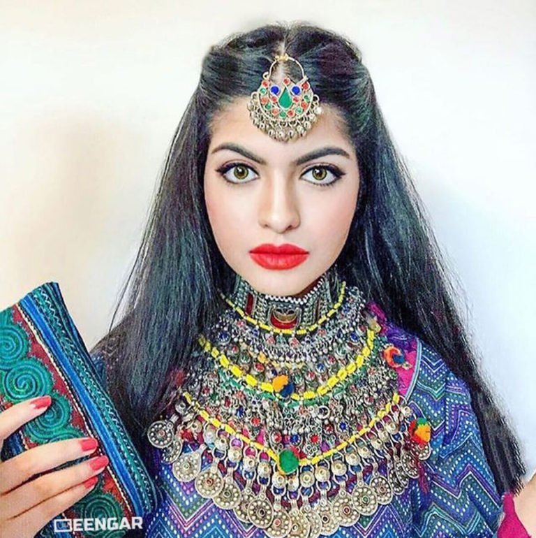 Vintage Rainbow Afghan Necklace