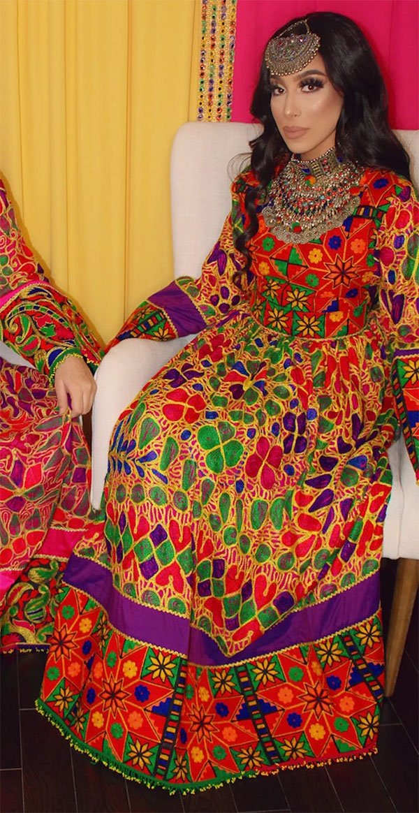 Afghan Purple Dress