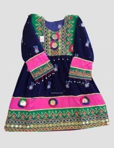 Kamees Tor Afghan Kuchi Dress for Kids