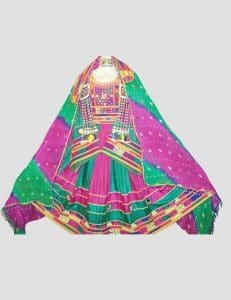 Tie & Dye Afghan Kuchi Dress