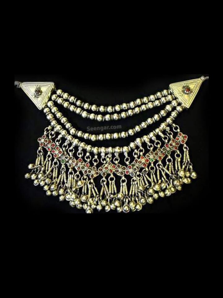 Vintage Plastron Golden Necklace