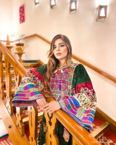 Green Vintage Afghan Clothes New Design