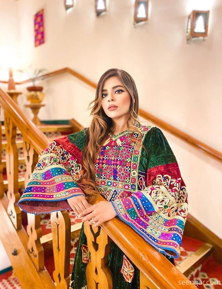 Green Vintage Afghan Clothes New Design