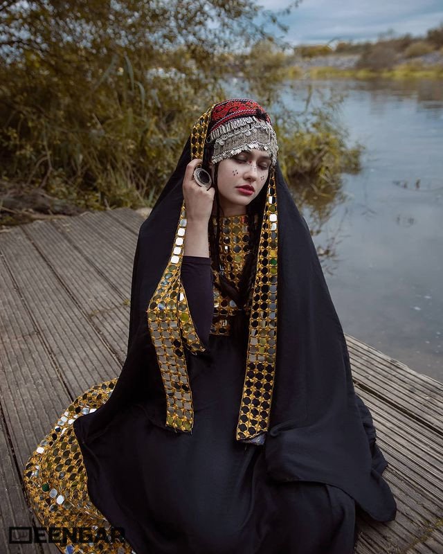 Black Afghan Dress