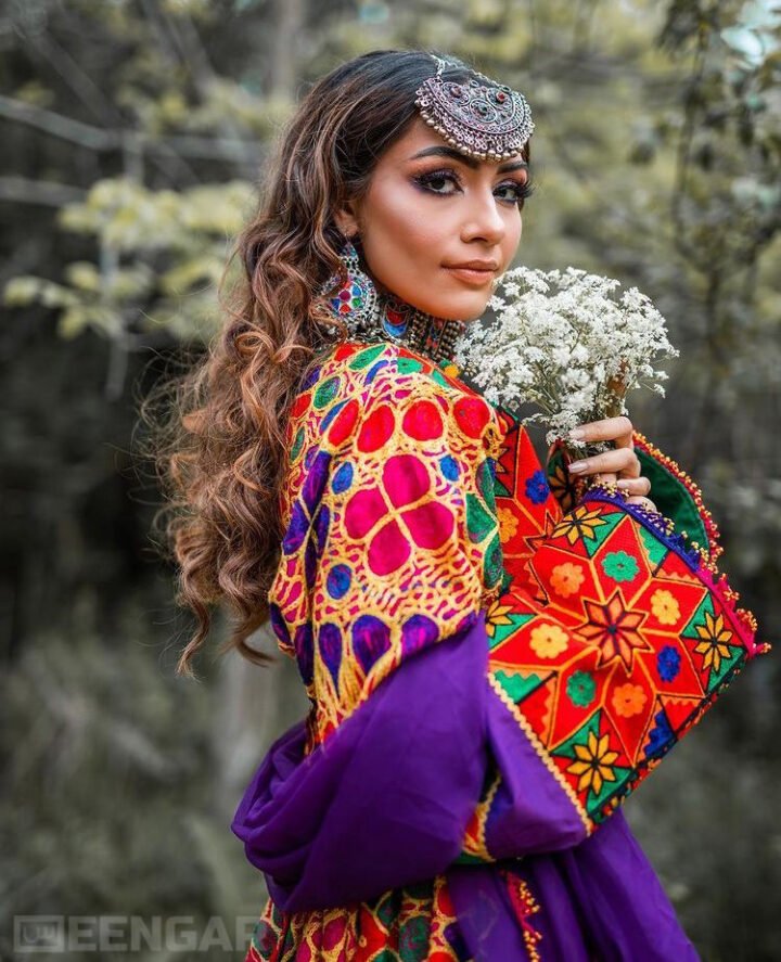 Purple Afghan Dress